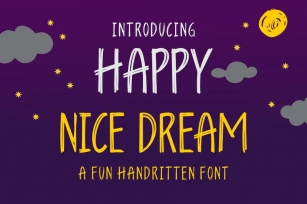 Happy Nice Dream - Fun Font Font Download