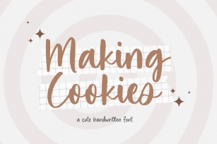 Making Cookies font Font Download