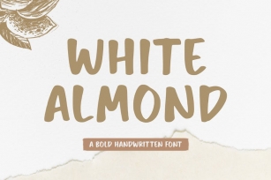 White Almond Font Font Download