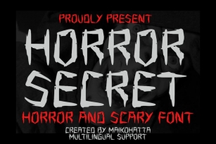 Horror Secret - Horror and Scary Font Font Download