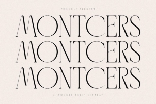 Montcers A Modern Serif Display Font Font Download