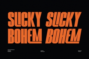 SLICKY BOHEM | LIGATURE FONT Font Download