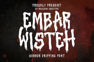 Embar Wisteh Horror Dripping Font Font Download
