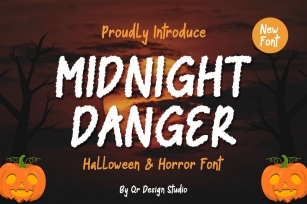 Midnight Danger - Halloween Font Font Download