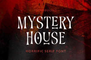 Mystery House - Horrific Serif Font Download