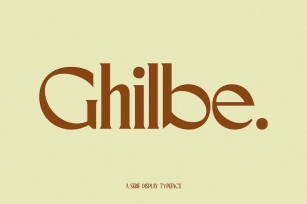 Ghilbe Font Download
