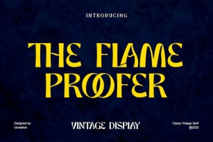 The Flame Proffer Vintage Display Serif Font Font Download