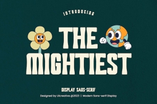 The Mightiest Display Sans Serif Font Font Download