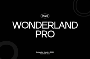 Wonderland Pro Geometric Sans Serif Font Font Download