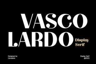 Vascolardo Display Serif Font Font Download
