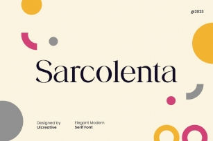 Sarconlenta Elegant Serif Font Font Download