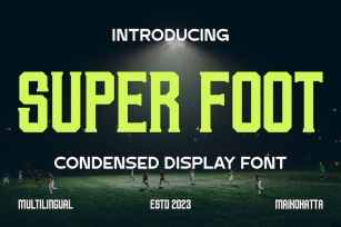 Super Foot - Condensed Display Font Font Download