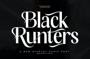 Black Runters A New Display Serif Font Font Download