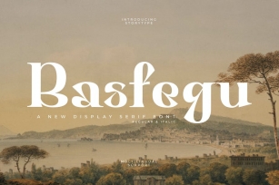 Basfegu A New Display Serif Font Font Download