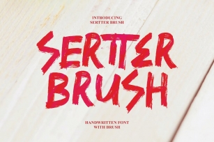 Sertter - Handwritten Brush Font Download