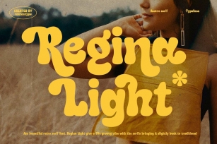 Regina Light Retro Fun Look Font Font Download