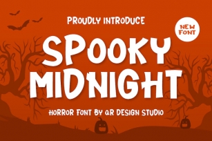 Spooky Midnight - Halloween Font Font Download