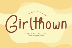 Girlthown Modern Display Font Font Download