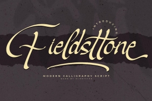 Fieldsttone Modern Calligraphy Script Font Font Download