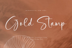 Gold Stamp A Elegant Handwritten Font Font Download