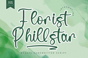 Florist Phillstar Handwritten Script Font Font Download