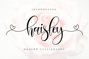 Haisley - Lovely Script Font Font Download