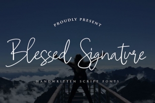 Blessed Signature - Handwritten Script fonts Font Download