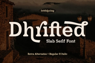 Dhrifted Slab Serif Font Font Download