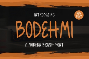 Bodehmi - A Brush Font Font Download