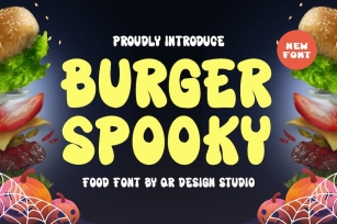 Burger Spooky - Food Font Font Download
