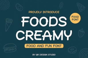 Foods Creamy - Food Font Font Download