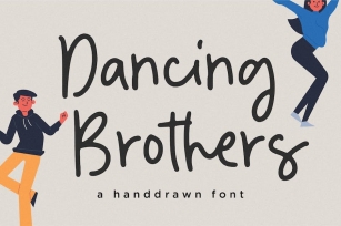 Dancing Brothers Handwriting Font Font Download