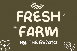 Fresh Farm: Handcrafted Combination Display Font Font Download