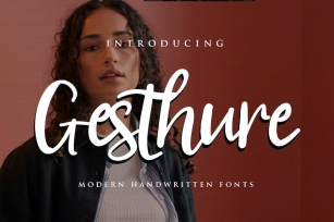 Gesthure- Handwritten Script fonts Font Download
