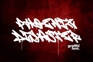 Phoenix Disaster - Monoline Graffiti Font Font Download