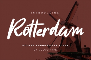 Rotterdam - Handwritten Script fonts Font Download