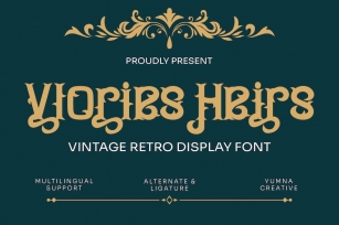 Vlories Heirs - Vintage Reto Font Font Download