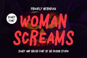 Woman Screams - Horror Font Font Download