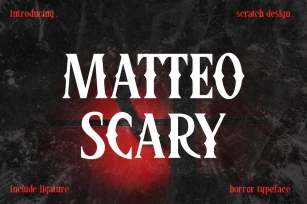 Matteo Scary Font Download