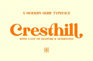Cresthill - Modern Retro Serif Font Download