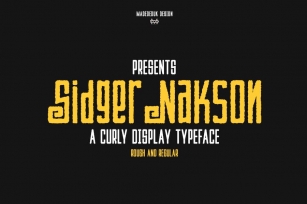 Sidger Nakson - Curly Font Font Download