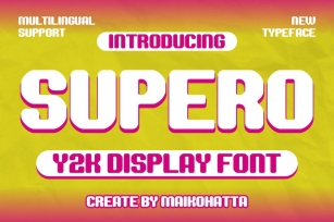 Supero - Y2k Display Font Font Download