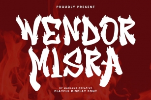 Wendor Misra Fire Display Font Font Download