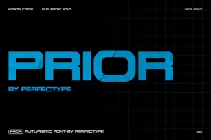 Prior Futuristic Modern Sans Serif Font Typeface Font Download