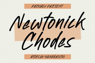 Newtonick Chodes Display Handbrush Font Download