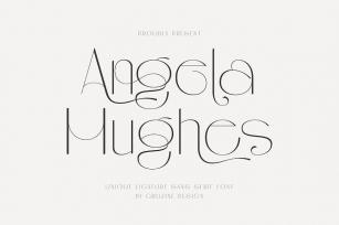 Angela Hughes Elegant Ligature Sans Font Download