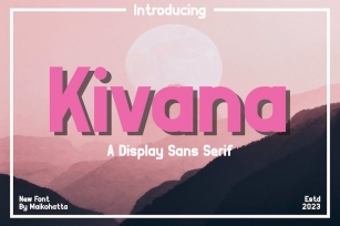 Kivana - Display Sans Serif Font Font Download
