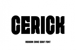 Cerick Modern Sans Serif Font Typeface Font Download