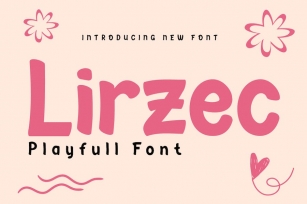 Lirzec | Playful Font Display Font Download