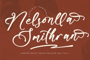 Nelsonlla Smithran Modern Brush Font Font Download